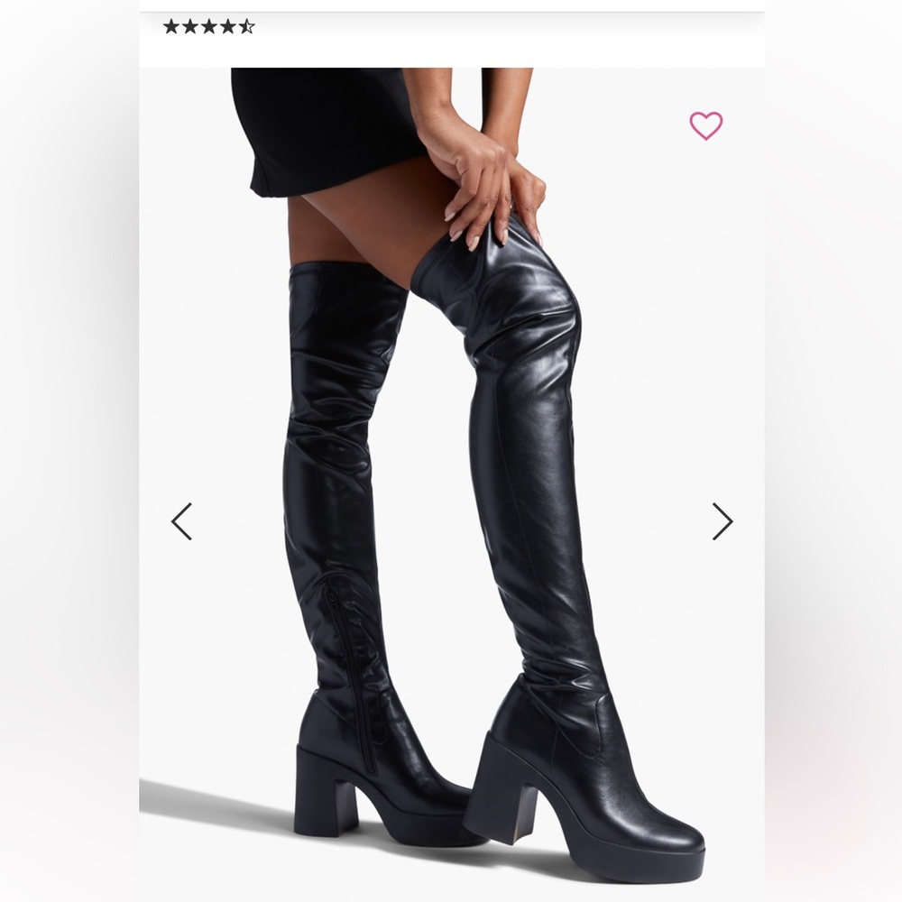 Faux leather boots